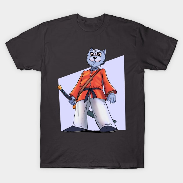 Karate cat T-Shirt by Dre